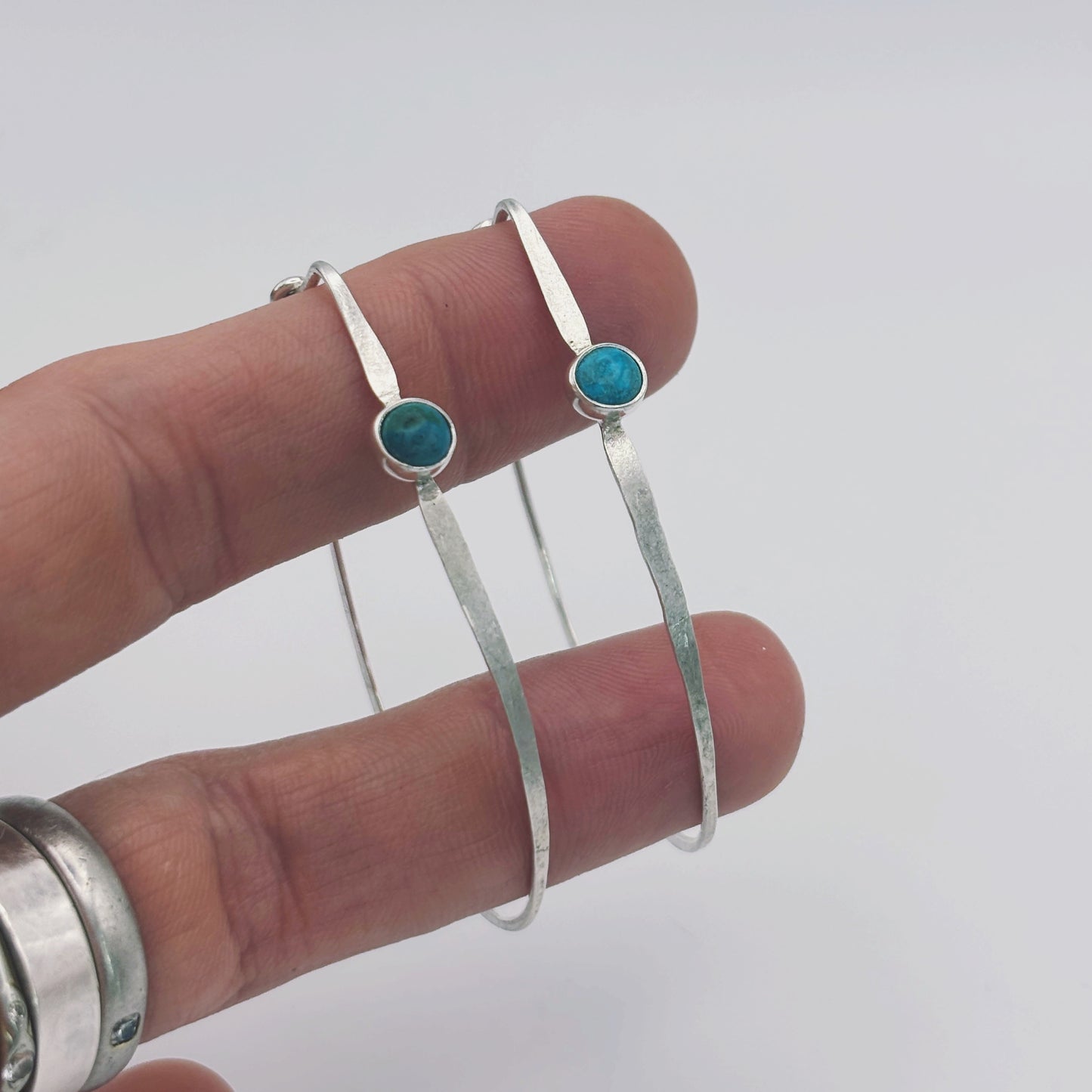 Gemstone Sleeping Hoops
