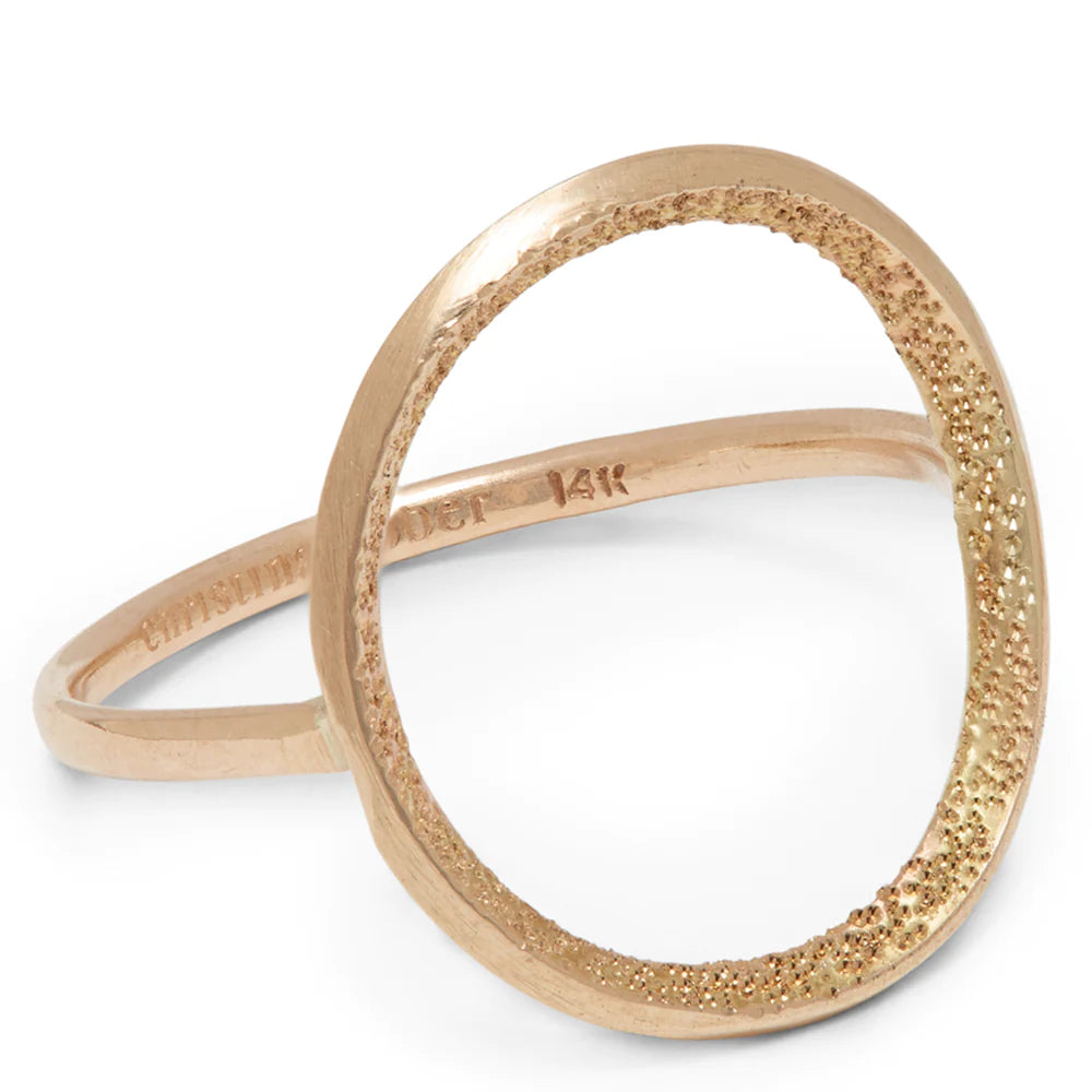 Diamond Dusted Oval Ring