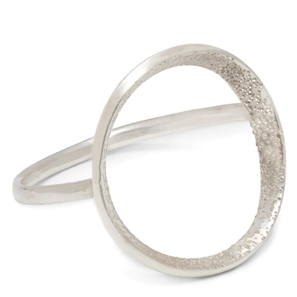 Diamond Dusted Oval Ring