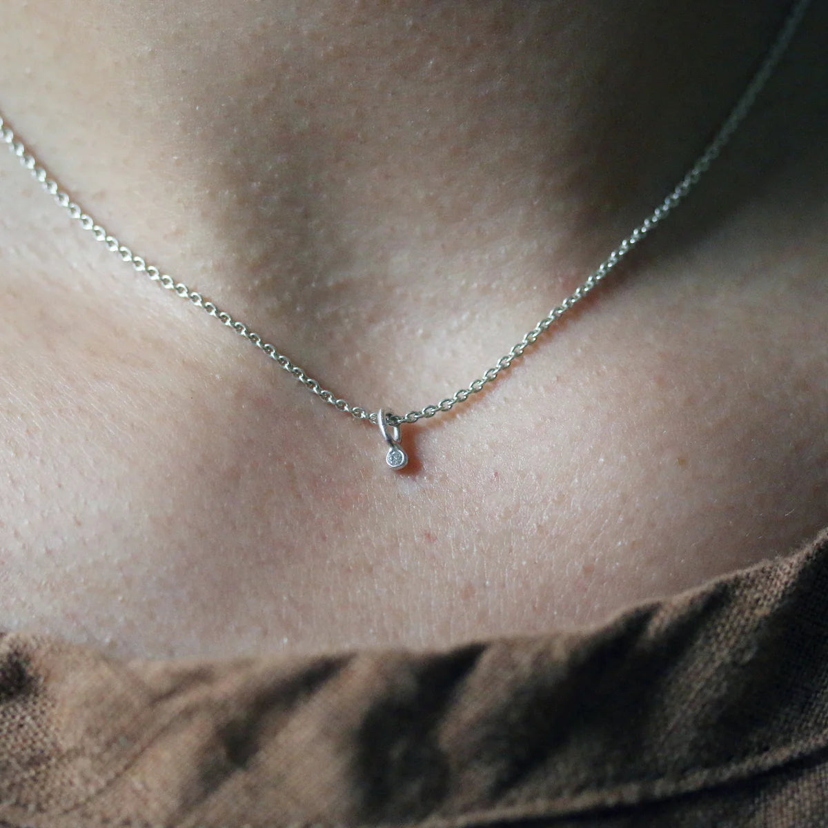 Diamond Fleck Necklace