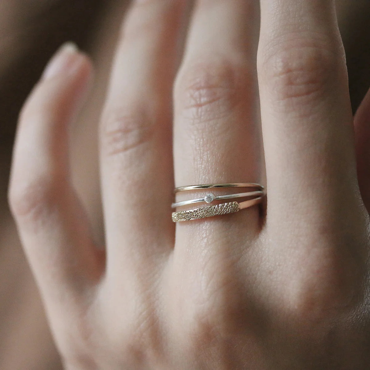 Diamond Fleck Ring