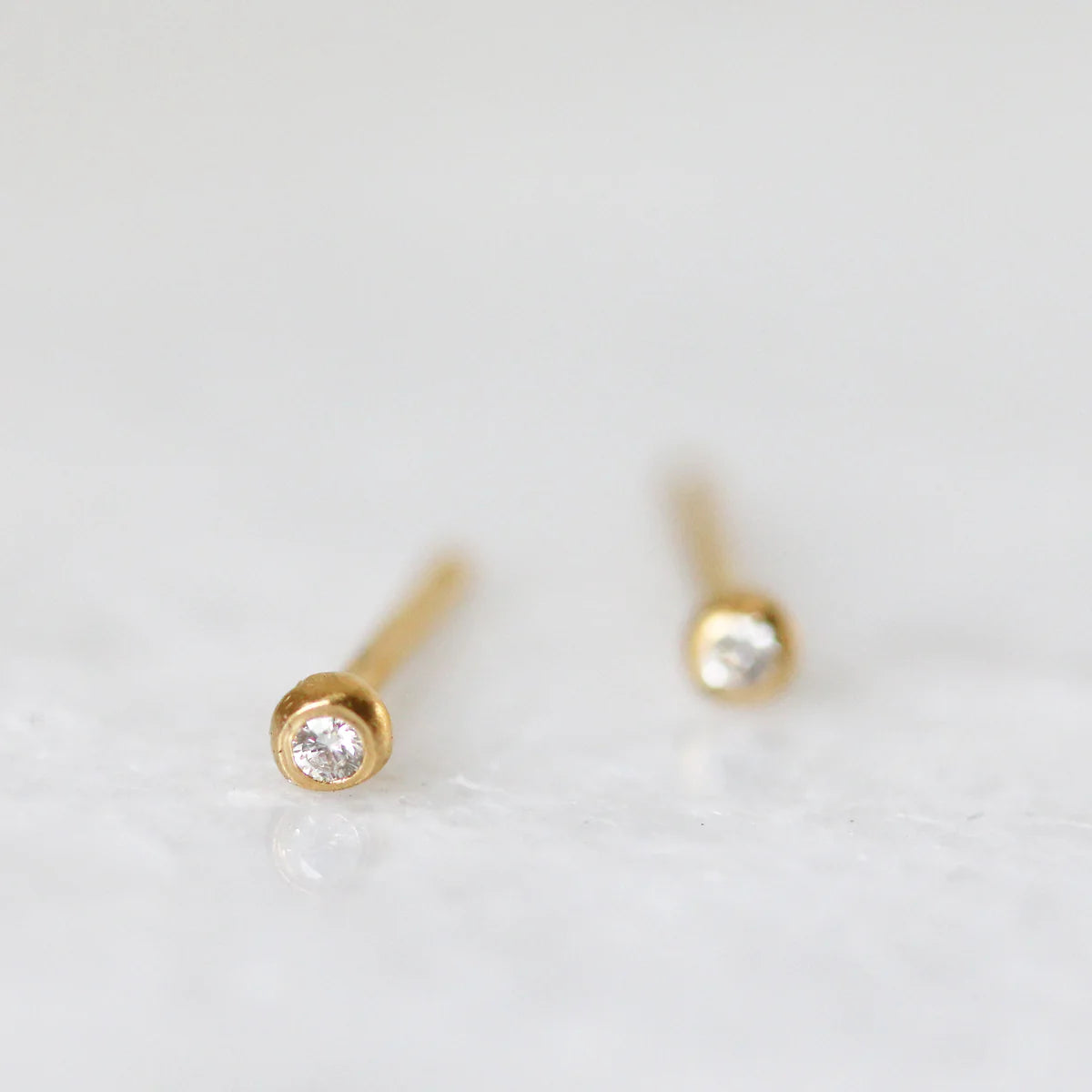 Diamond Fleck Studs Earrings