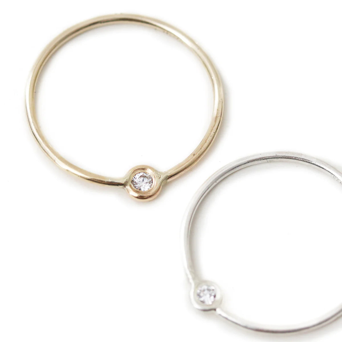 Diamond Pivot Ring