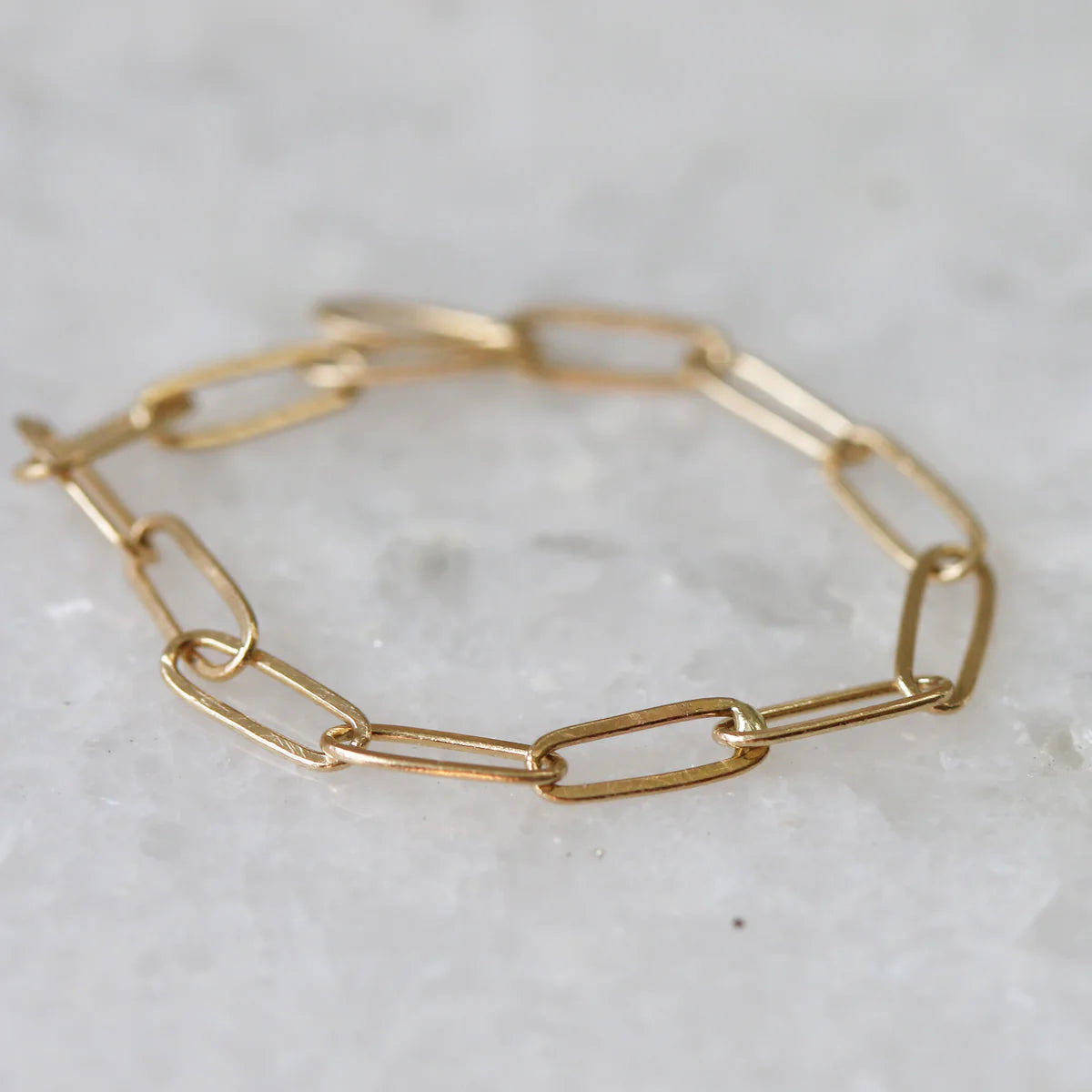 Elongated Link Ring