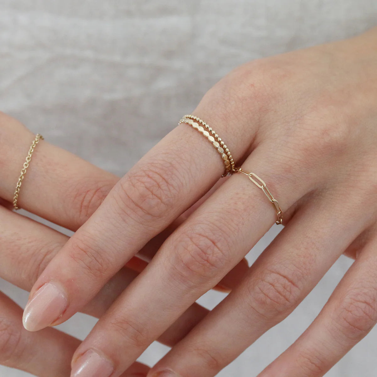 Elongated Link Ring