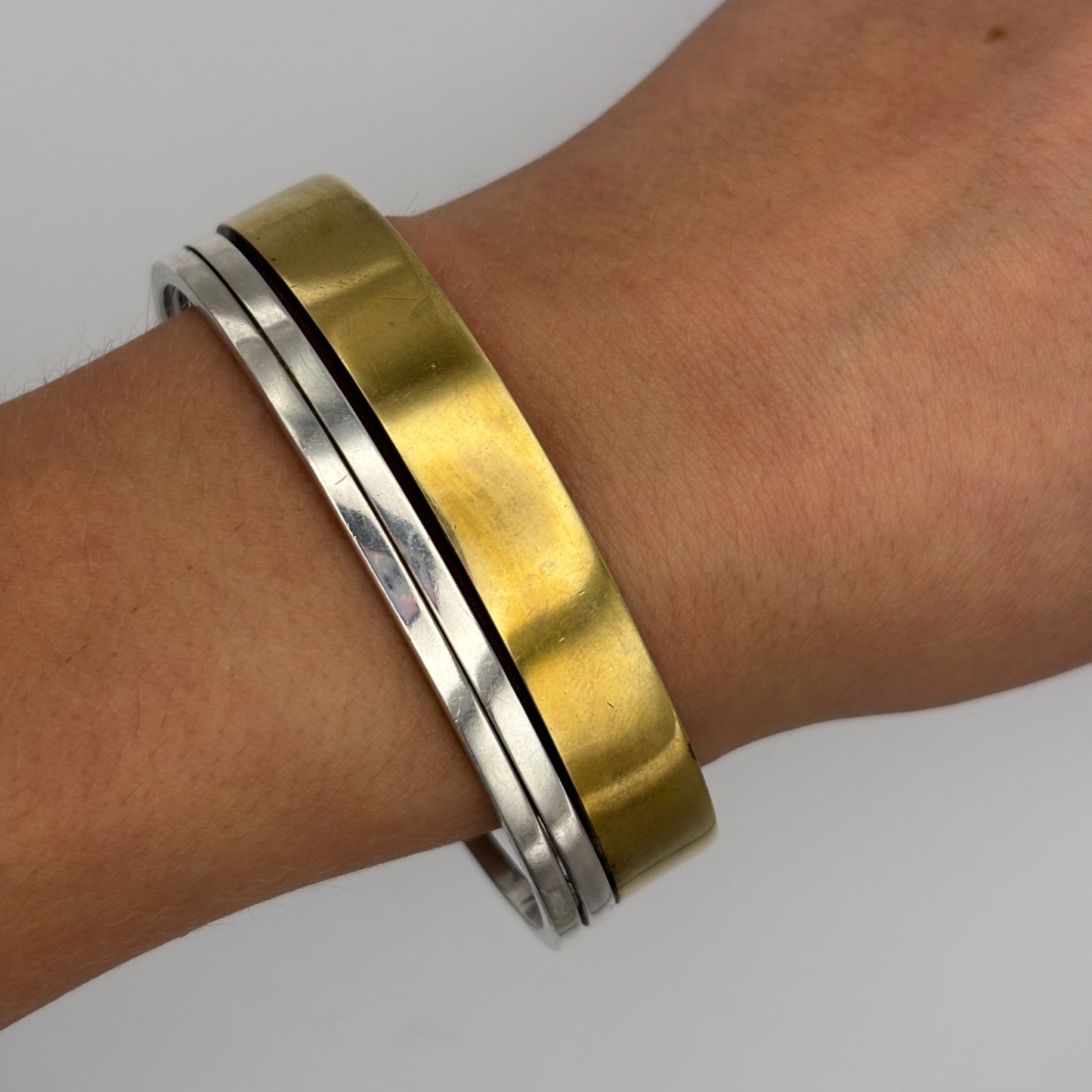*Reserved for Julie* Sterling Brass Cuff
