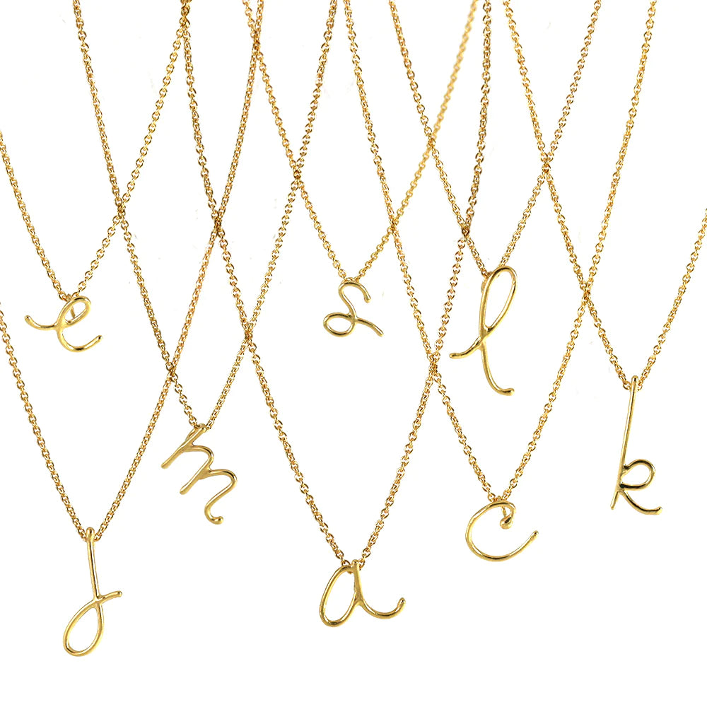 Handwritten Initial Necklace