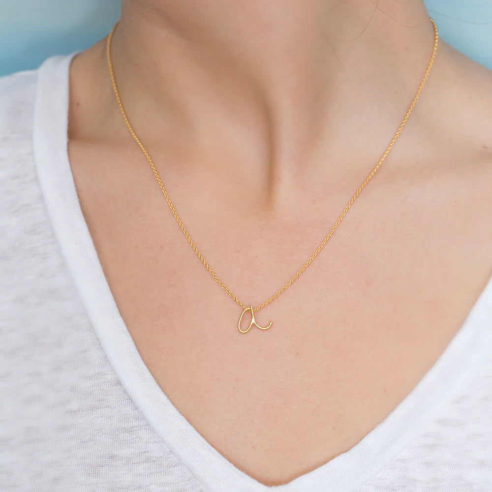 Handwritten Initial Necklace