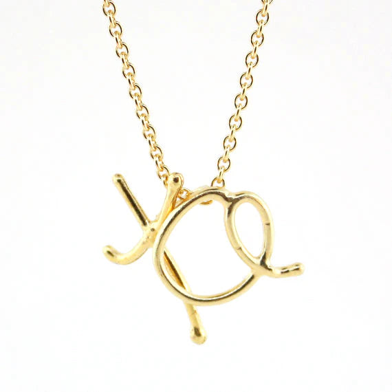 Handwritten Initial Necklace