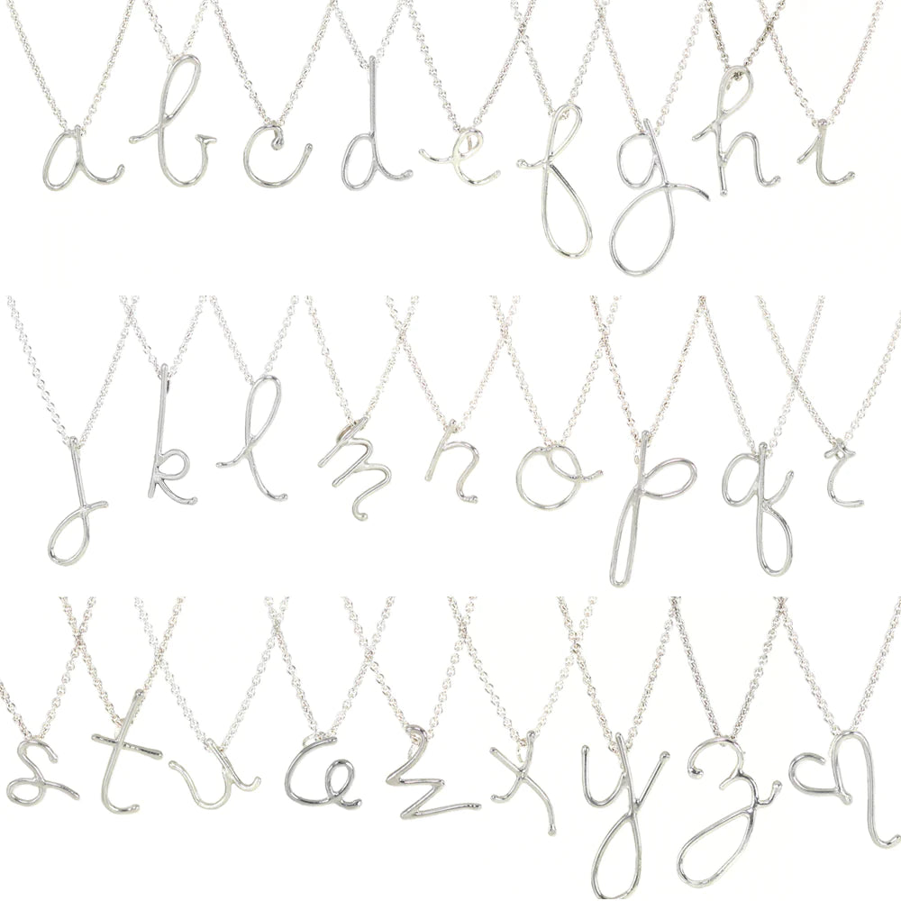 Handwritten Initial Necklace