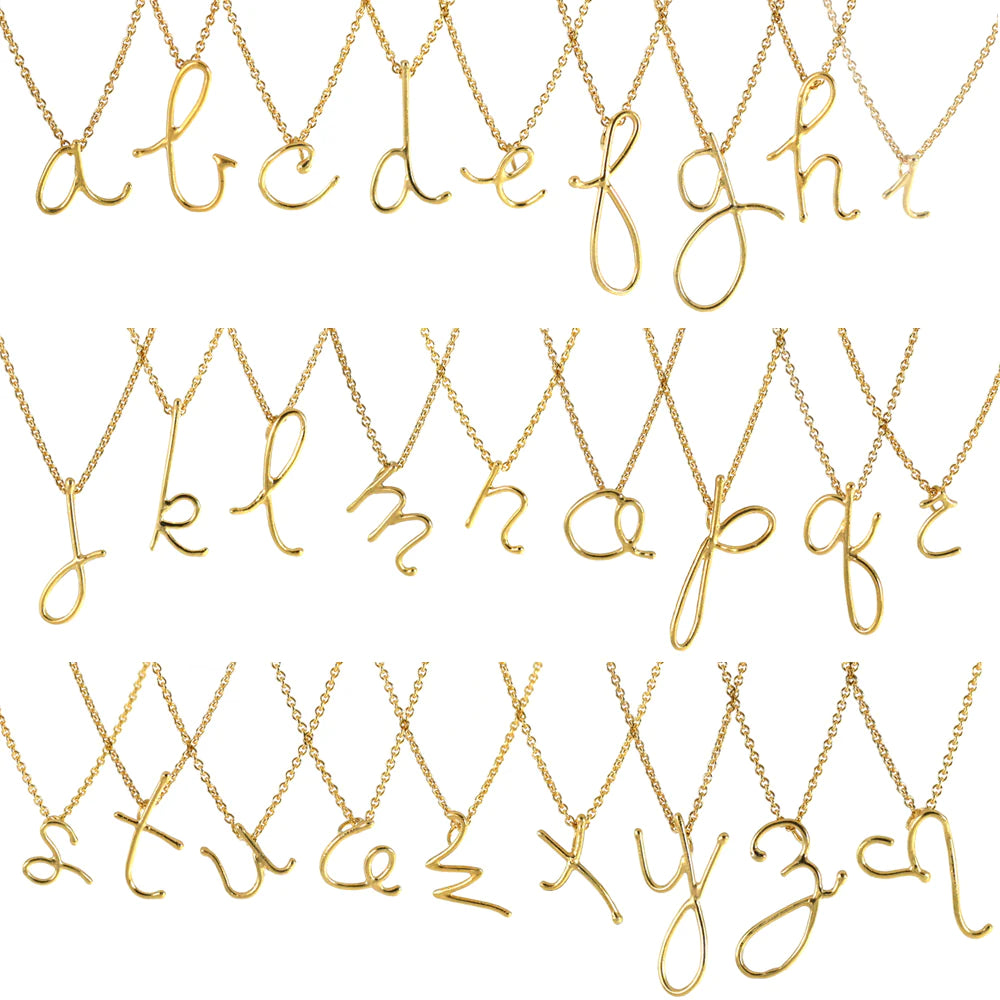 Handwritten Initial Necklace