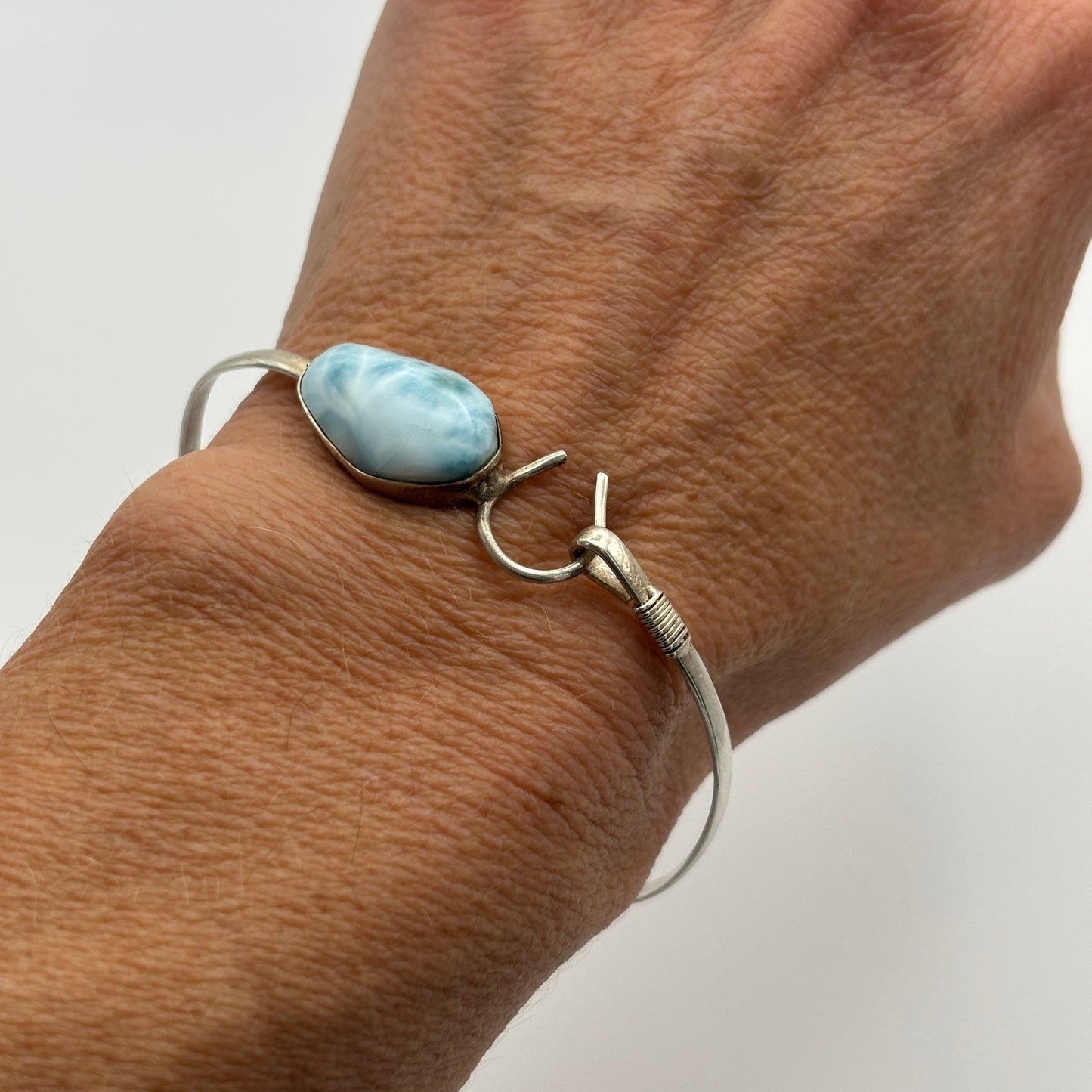 Larimar Horseshoe Bracelet