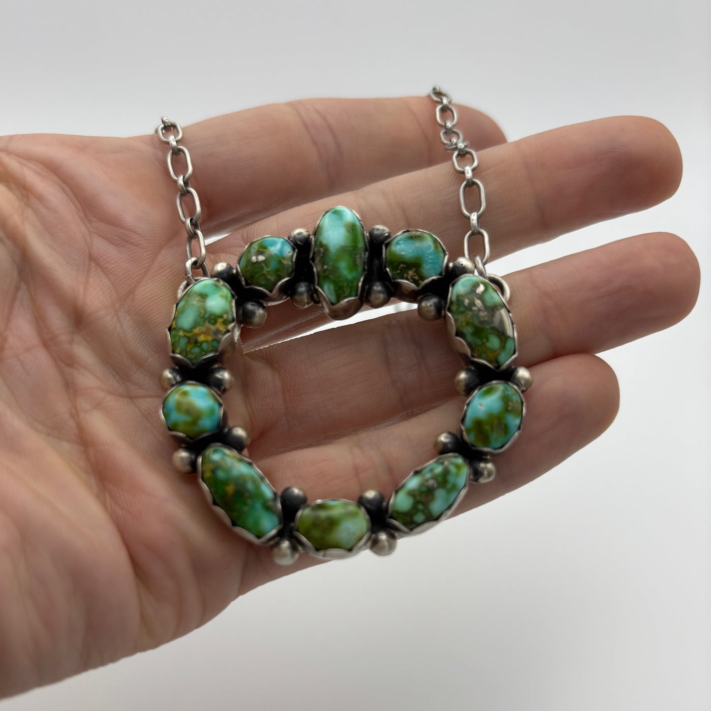 Sonoran Gold Turquoise Wreath Necklace
