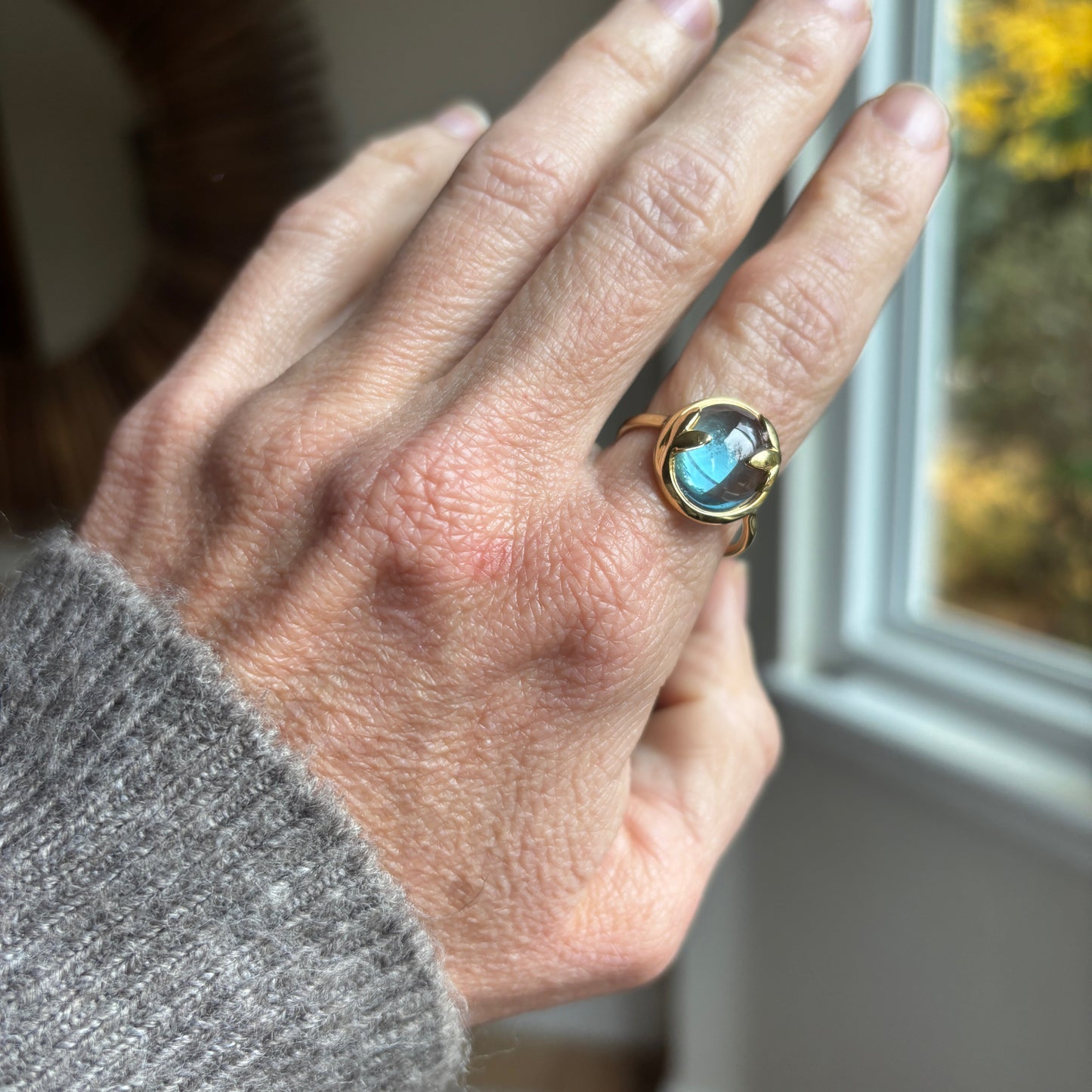 Tiffany Blue Topaz Ring