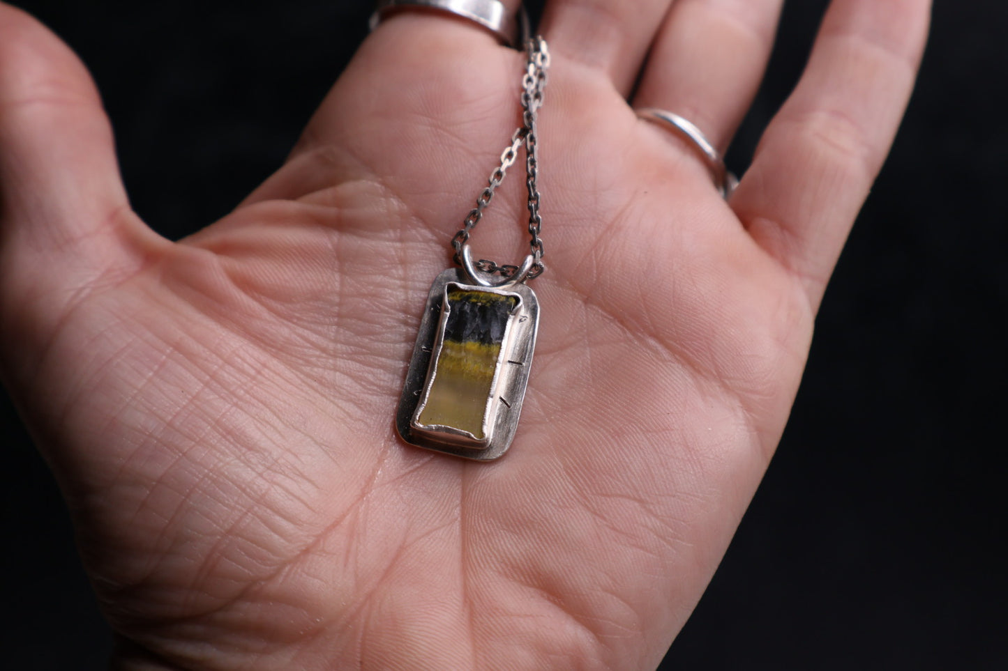 OOAK Bumble Bee Jasper Pendant