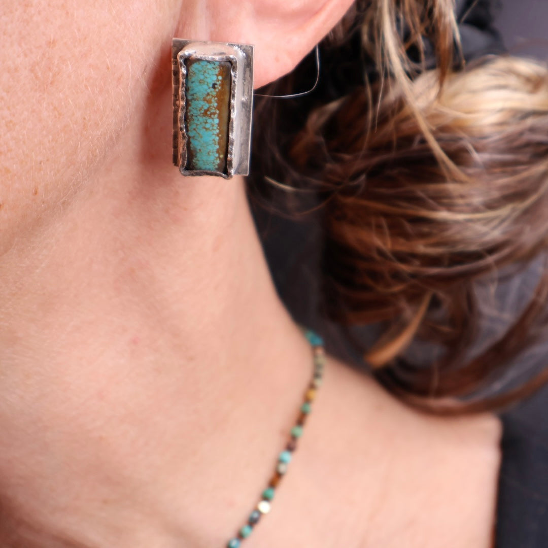 OOAK Turquoise Studs