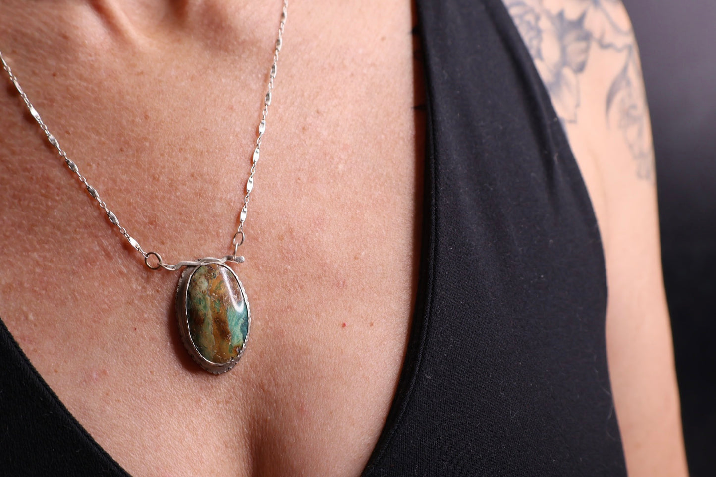 OOAK 'Earth' Variscite Pendant