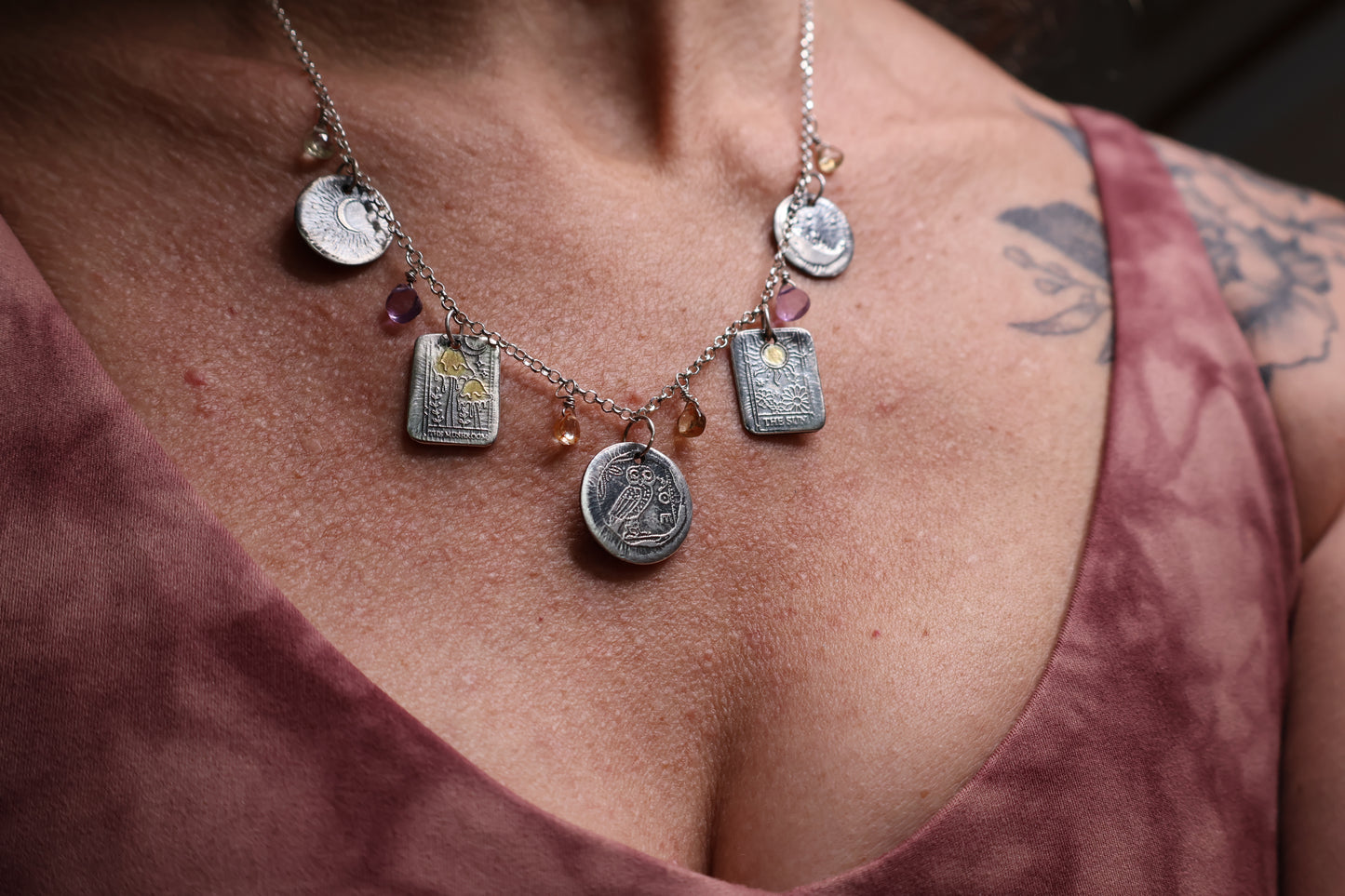 Celestial Multi Gemstone Necklace