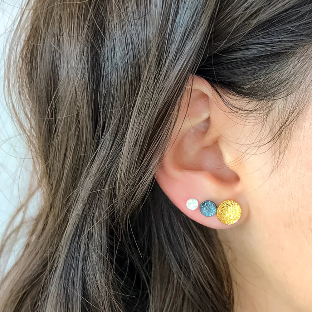 Diamond Dusted Dot Studs