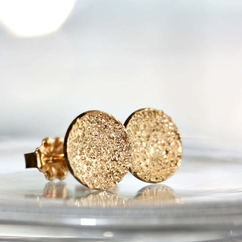 Diamond Dusted Dot Studs