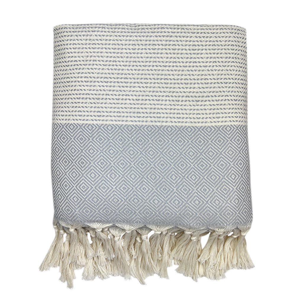 gray diamond throw blanket