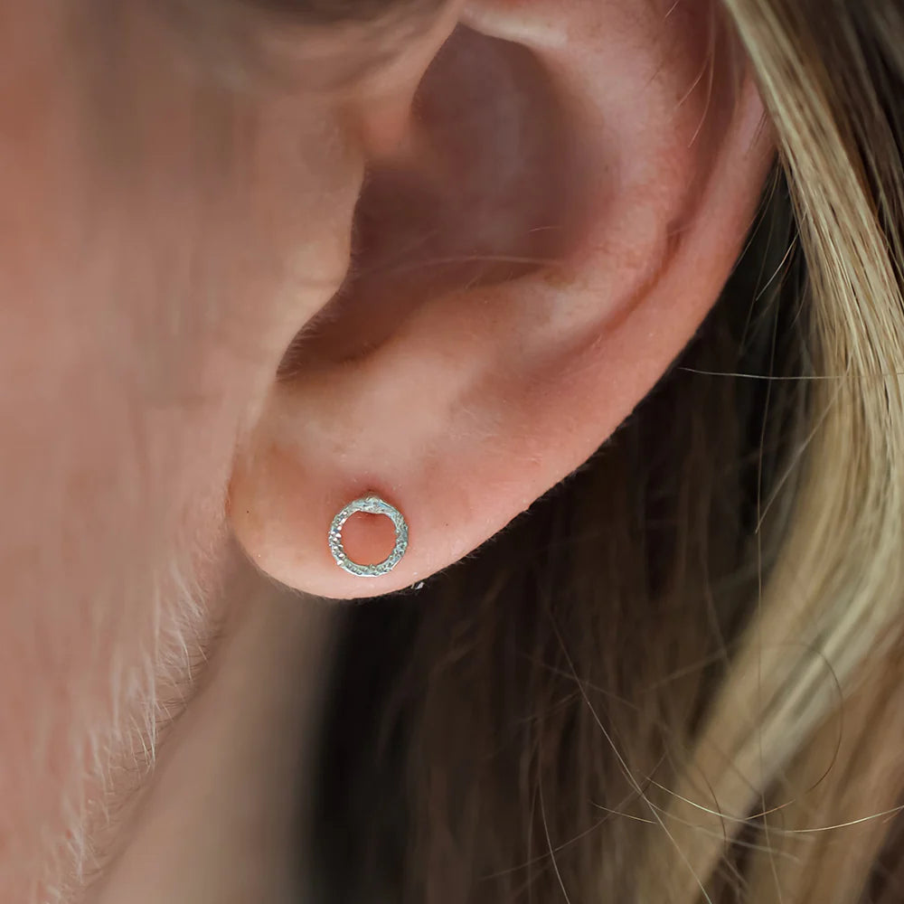 Diamond Dusted Karma Studs