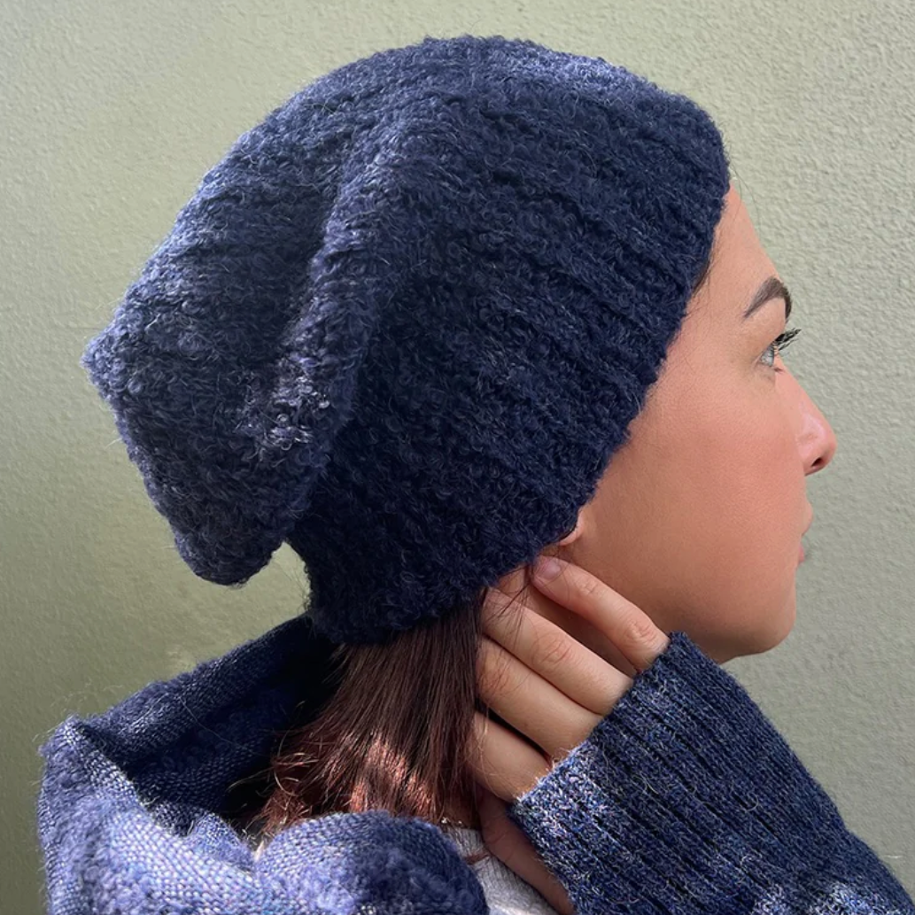 Loop Knit Alpaca Beanie