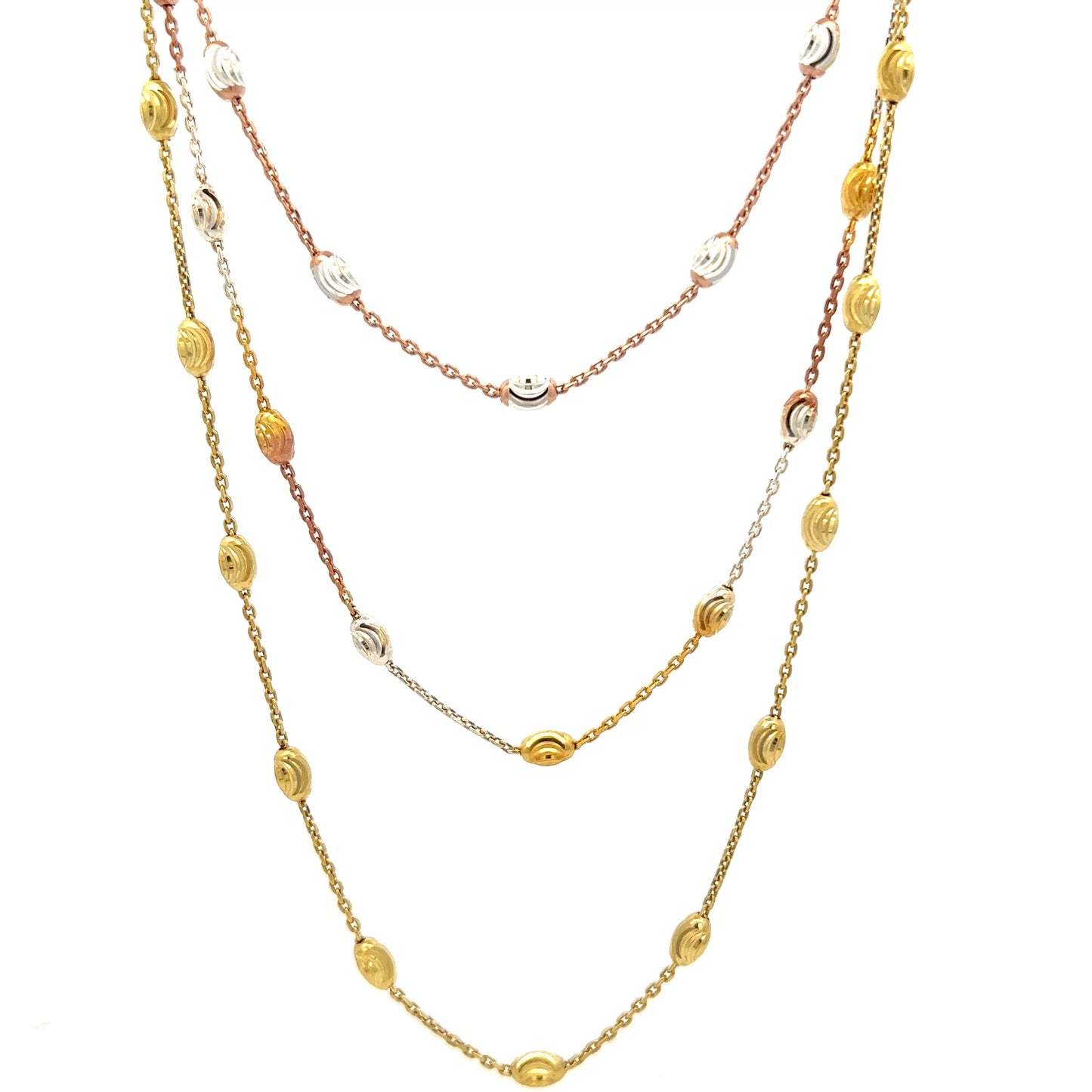 Tri-Tone Shell Chain