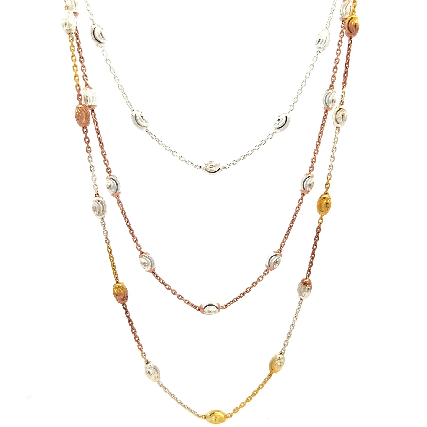 Tri-Tone Shell Chain