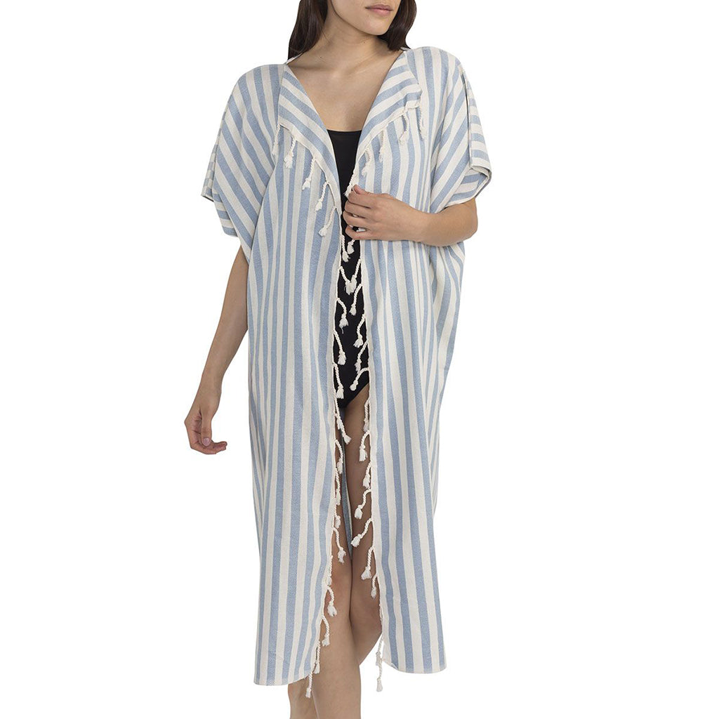 Nautical Stripe Turkish Kimono