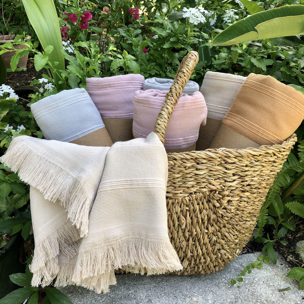 slate and salt turkish towels