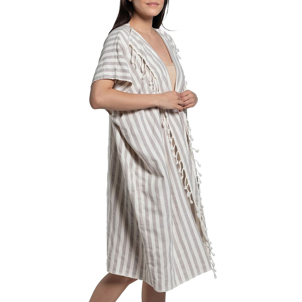 Nautical Stripe Turkish Kimono