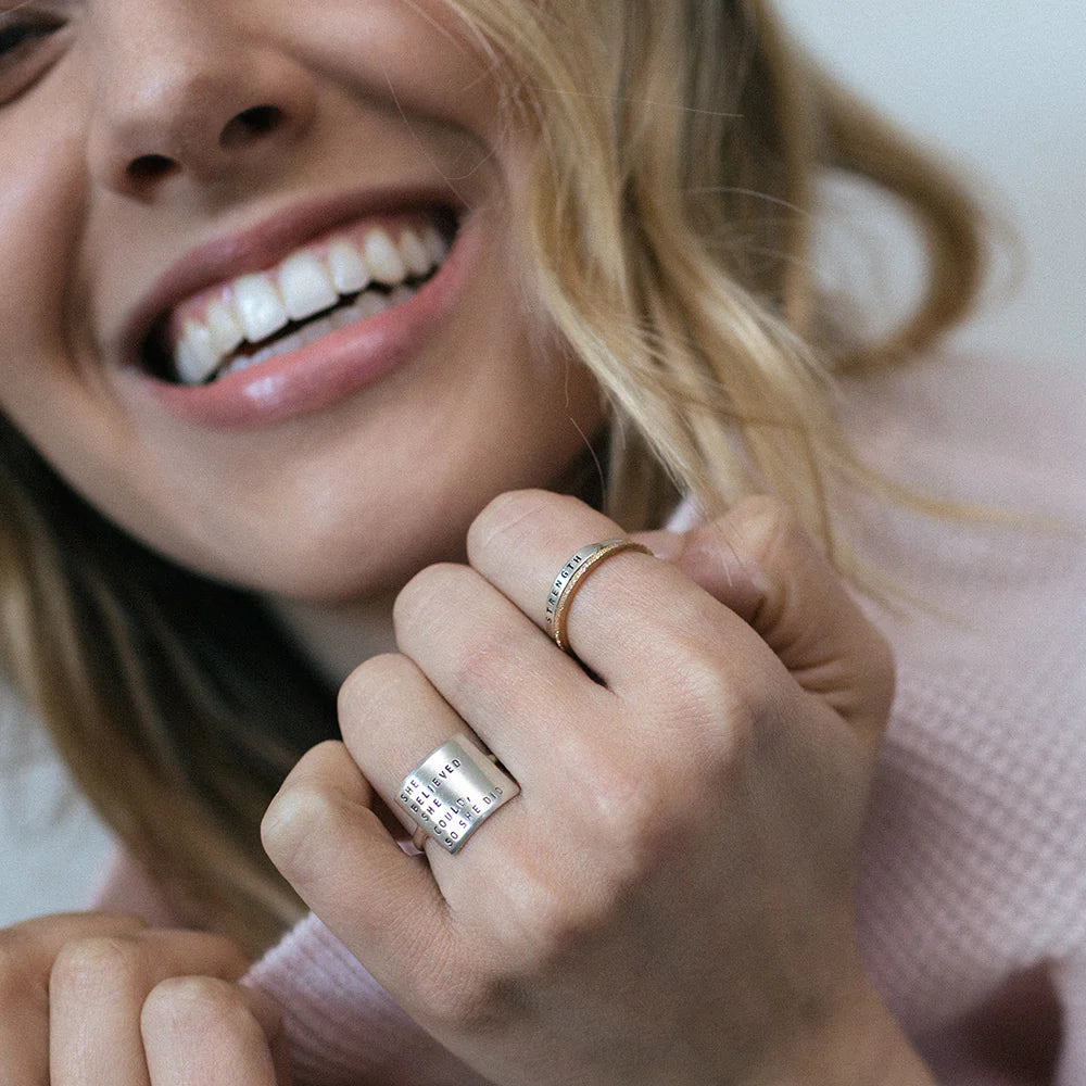 Wide Inspiring Ring