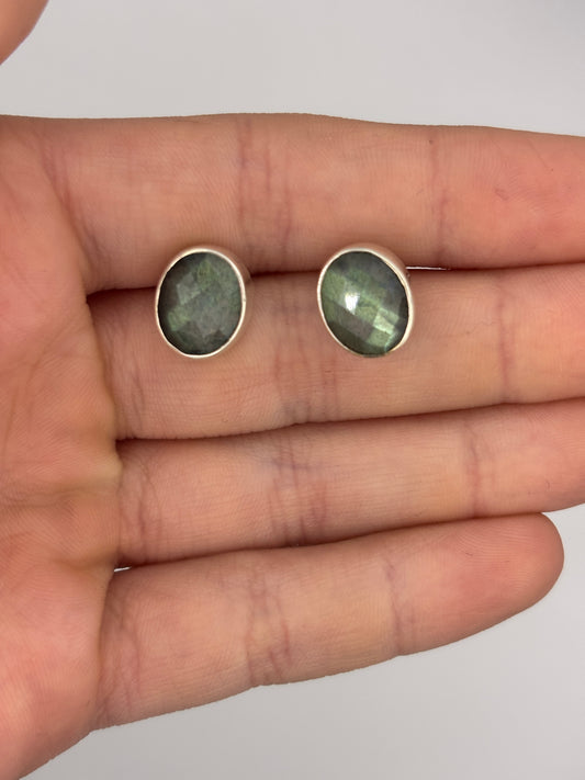 Labradorite Studs