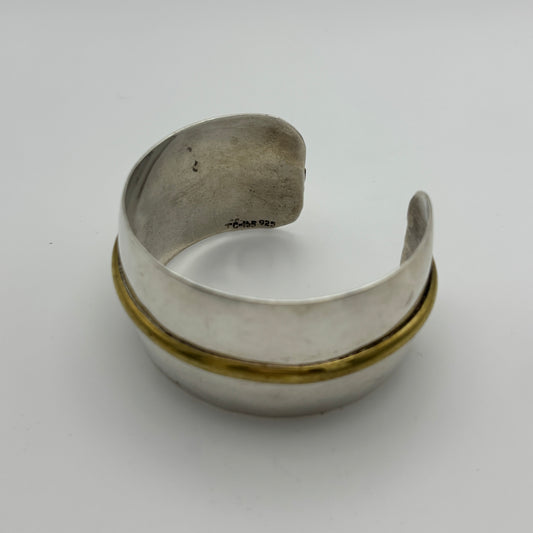 Silver and Brass Cuff