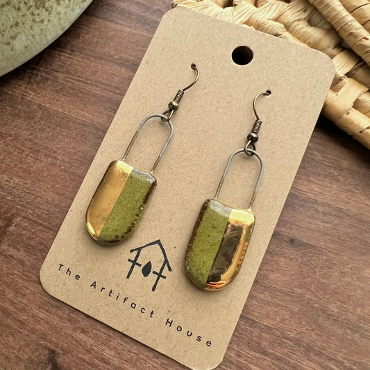 Half Gold Speckled Olive