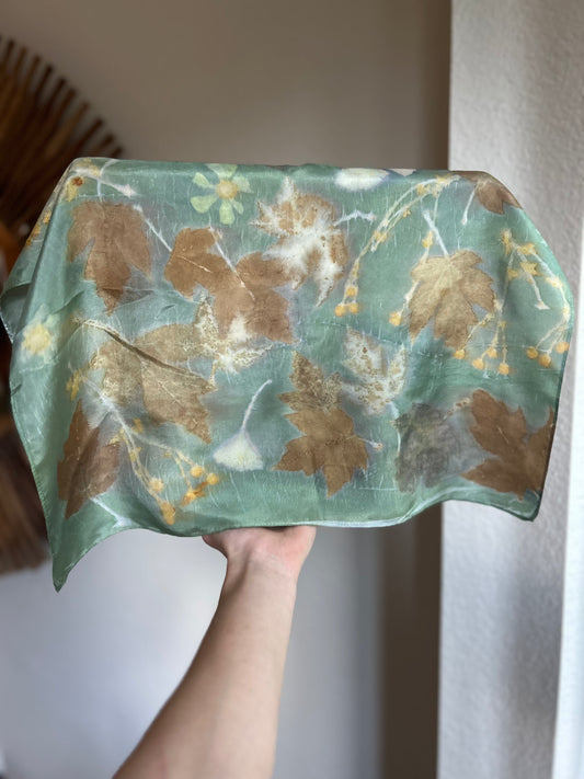 Botanical Dyed Silk Scarves