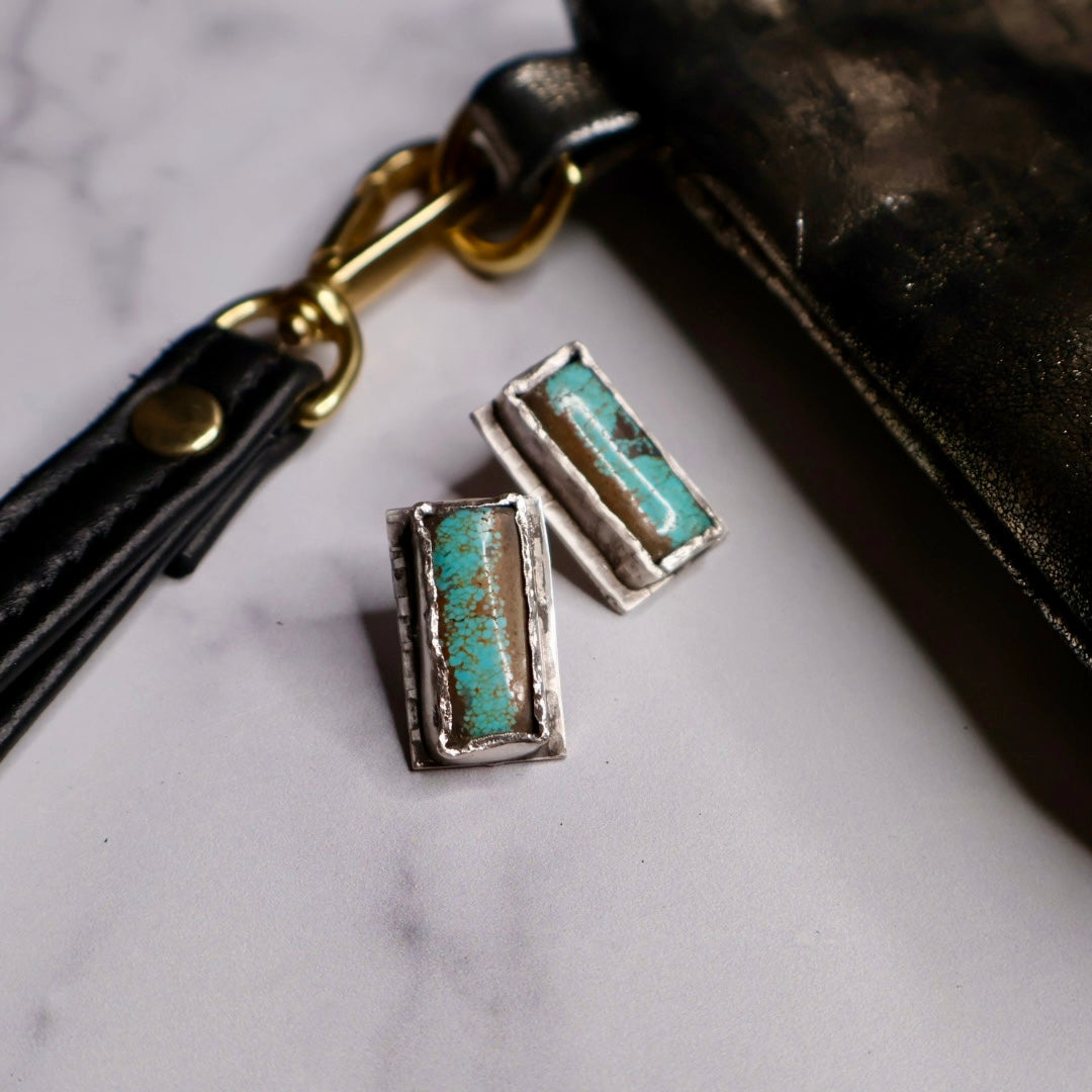 OOAK Turquoise Studs