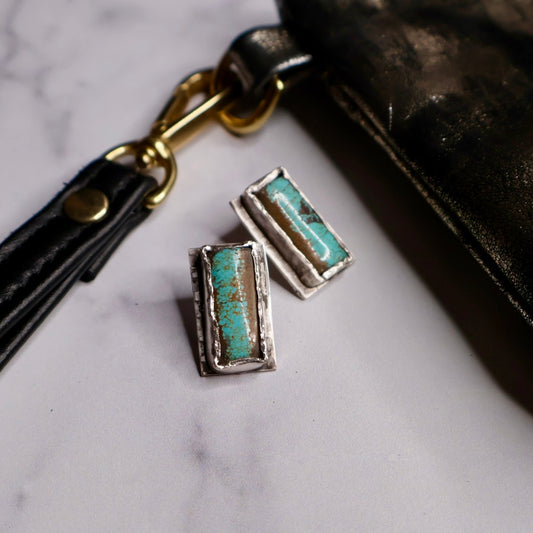 OOAK Turquoise Studs