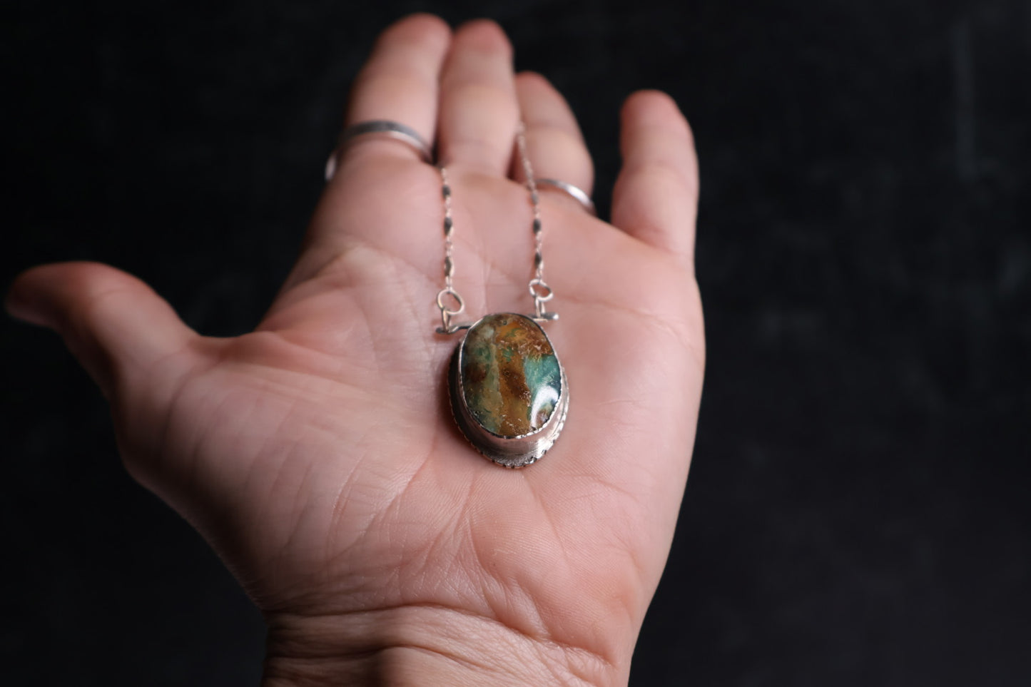 OOAK 'Earth' Variscite Pendant
