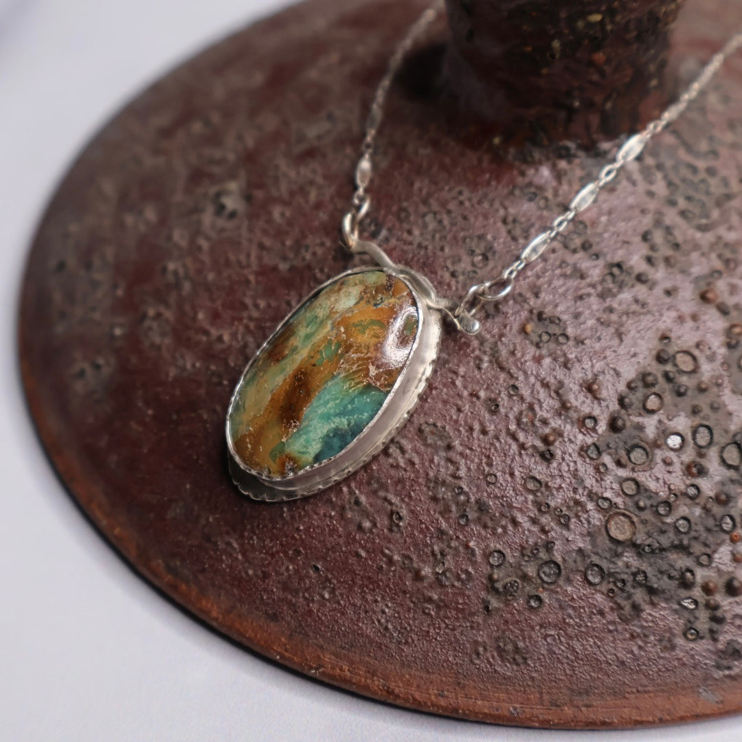 OOAK 'Earth' Variscite Pendant