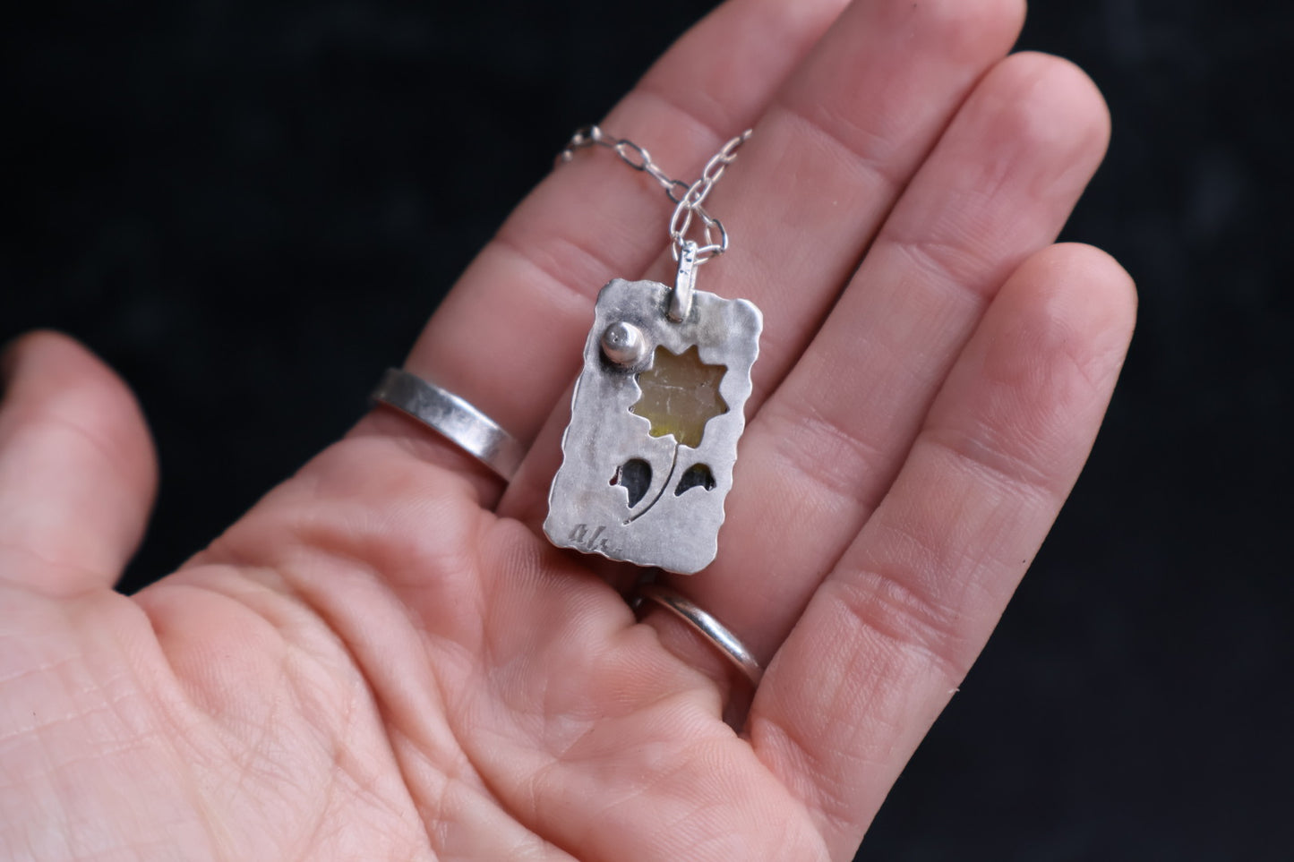 OOAK Offset Bumble Bee Jasper Pendant