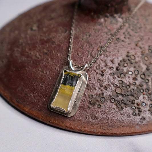 OOAK Bumble Bee Jasper Pendant