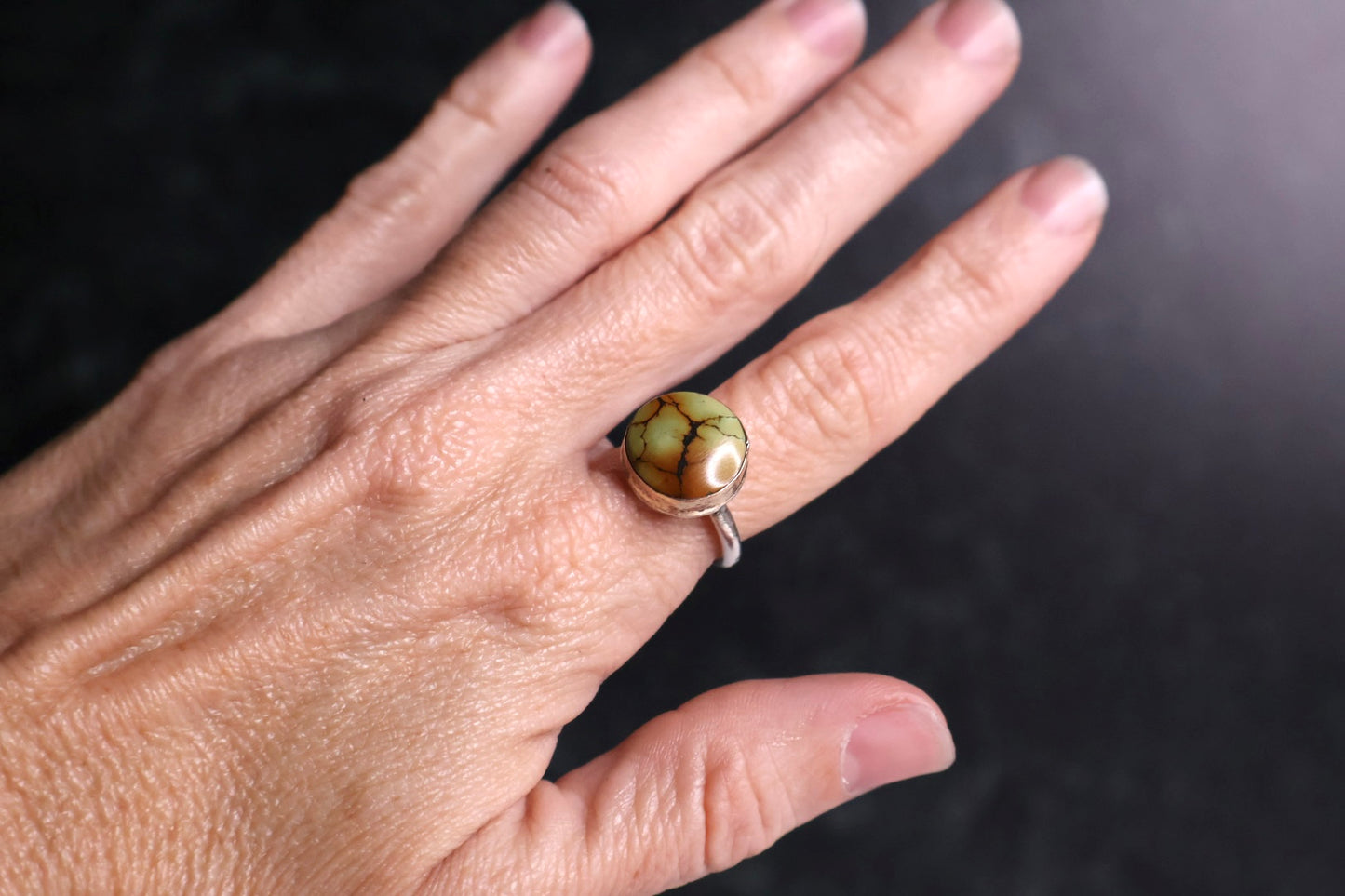 OOAK Giraffe Turquoise Ring