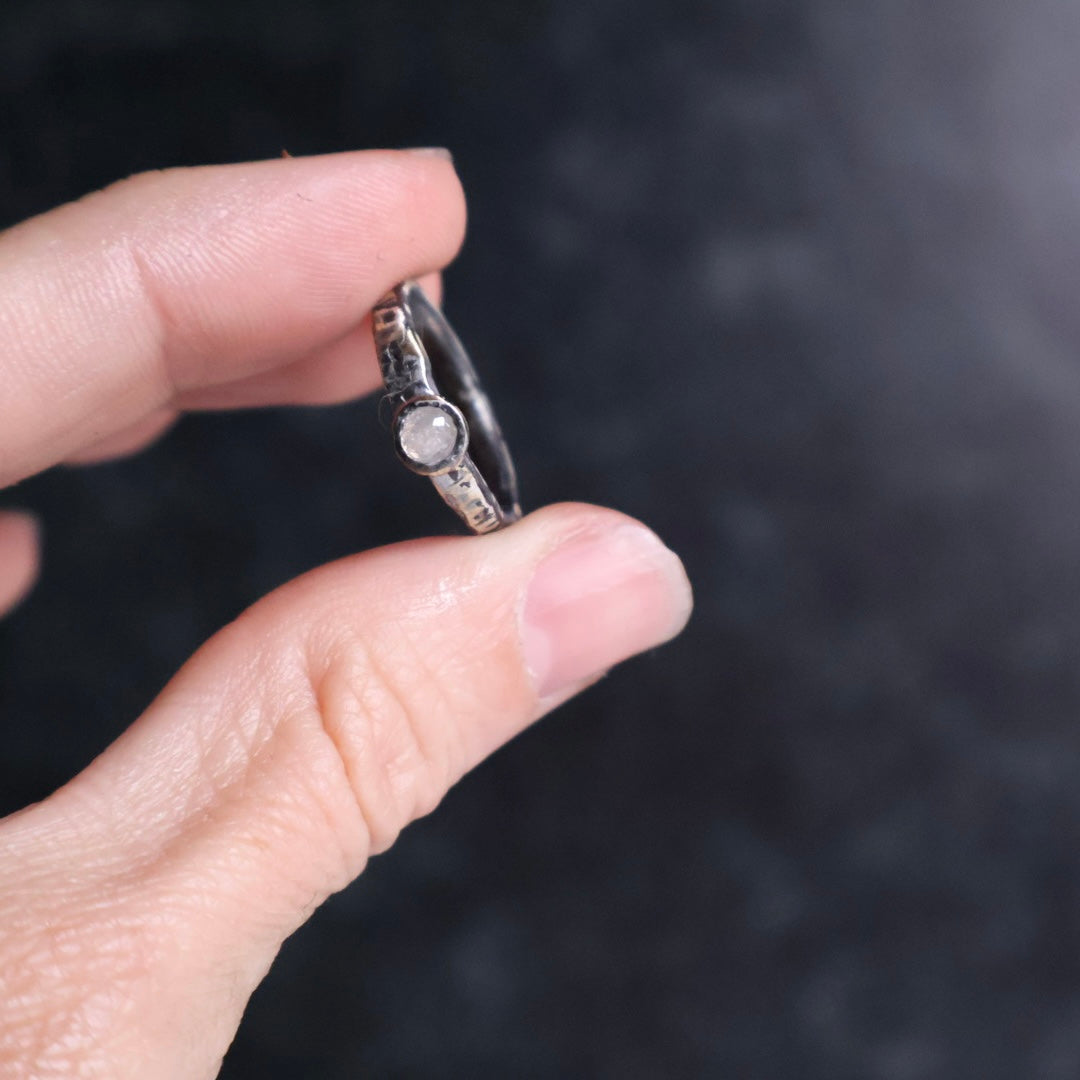 OOAK Frosted Diamond Ring