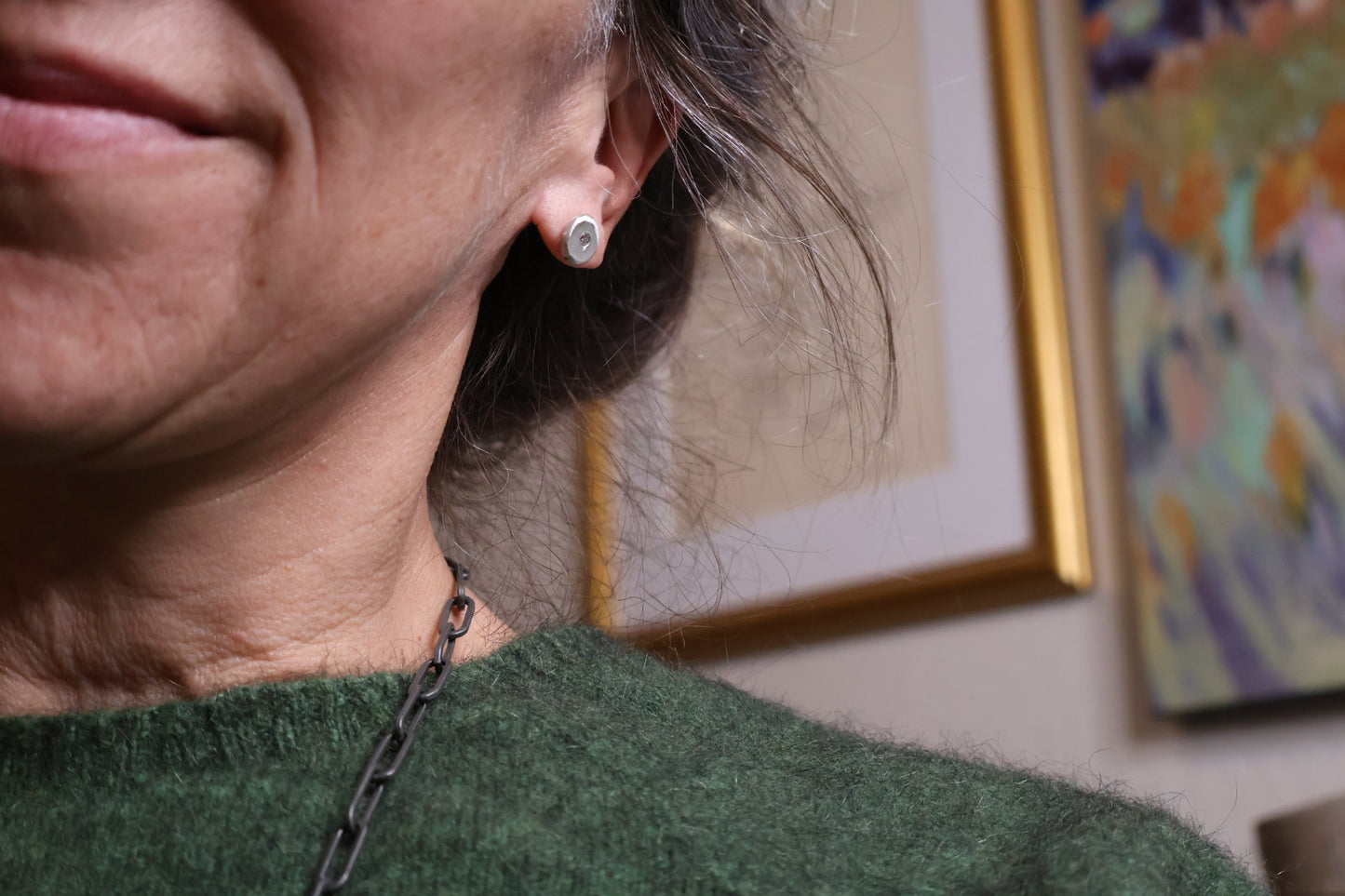 Diamond Puddle Studs