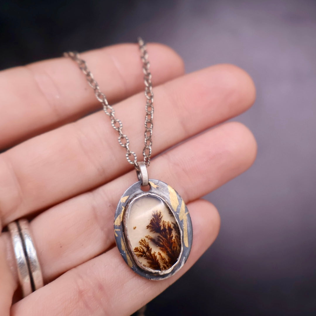 OOAK Oval Dendrite