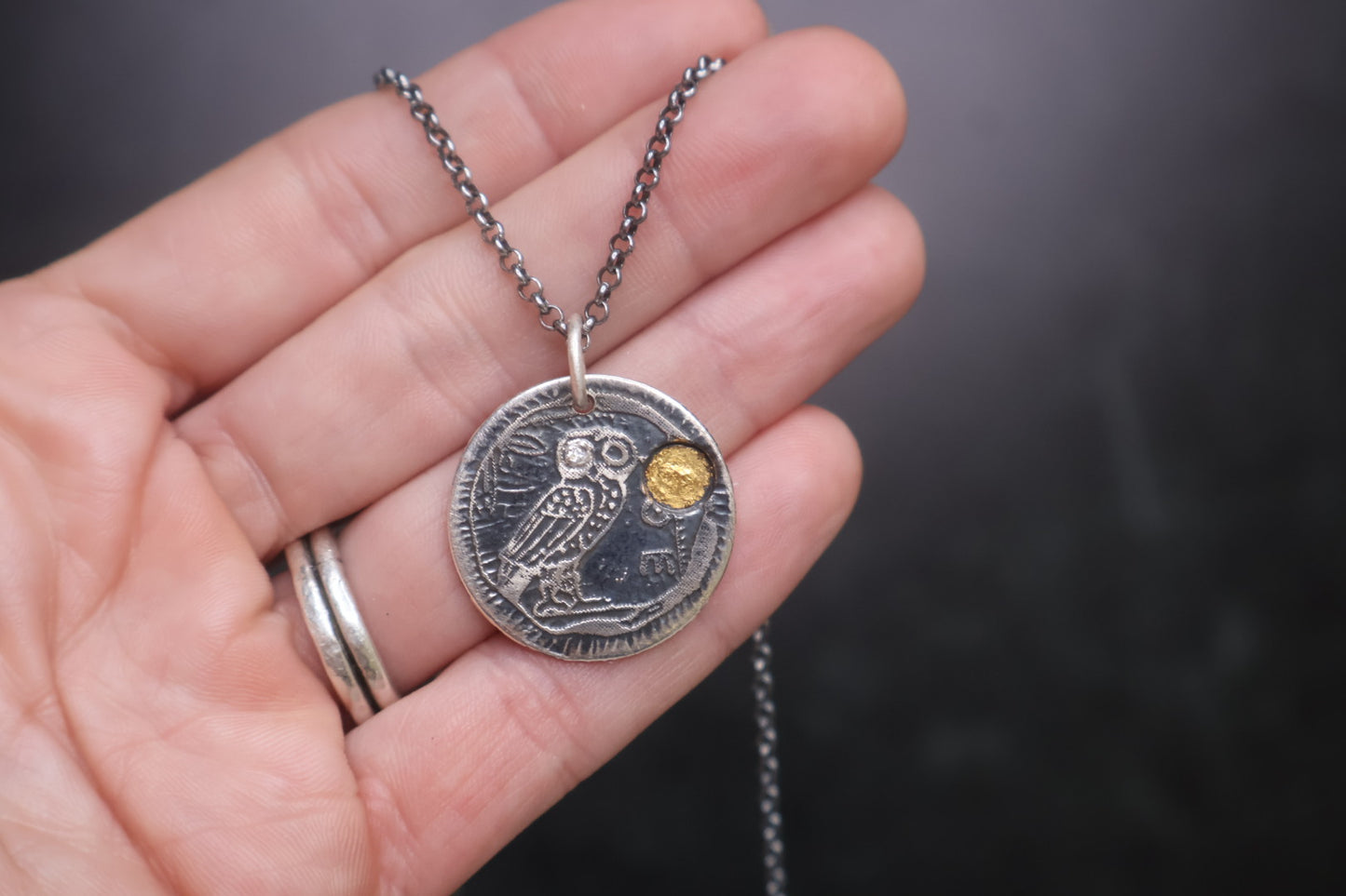Athena Owl Pendant