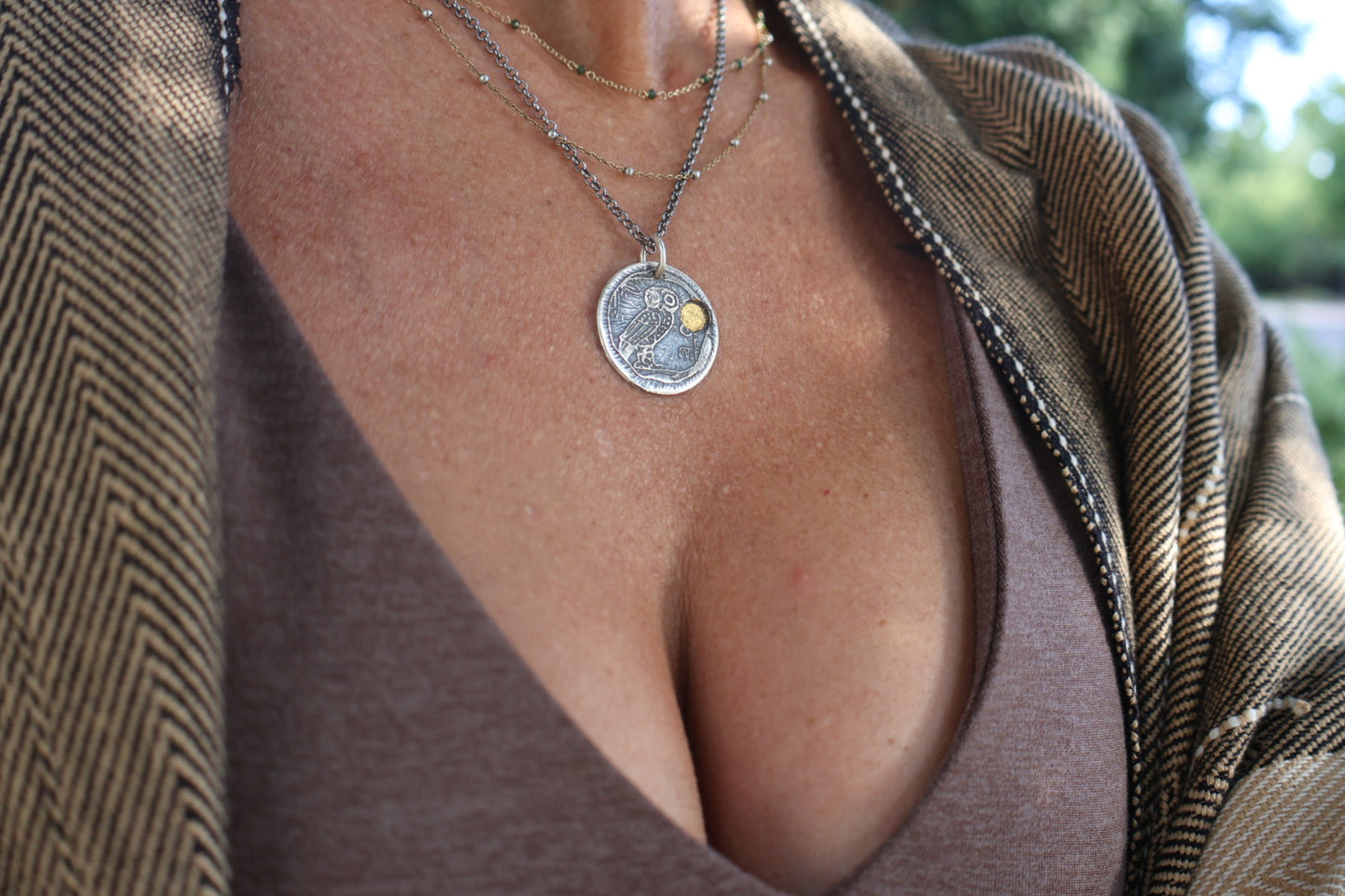 Athena Owl Pendant