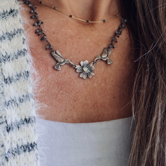 Labradorite Baby Hummingbird